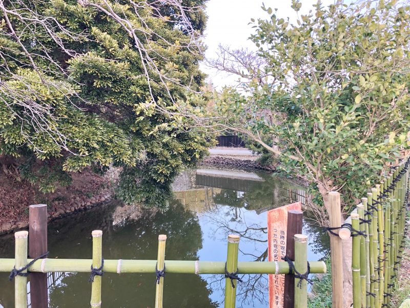 横須賀城の三日月池