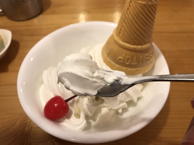 コメダ珈琲のソフトクリーム